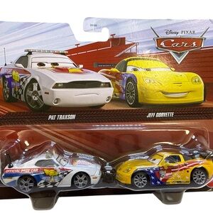 Disney Pixar Cars Pat Traxson & Jeff Gorvette Toy Cars